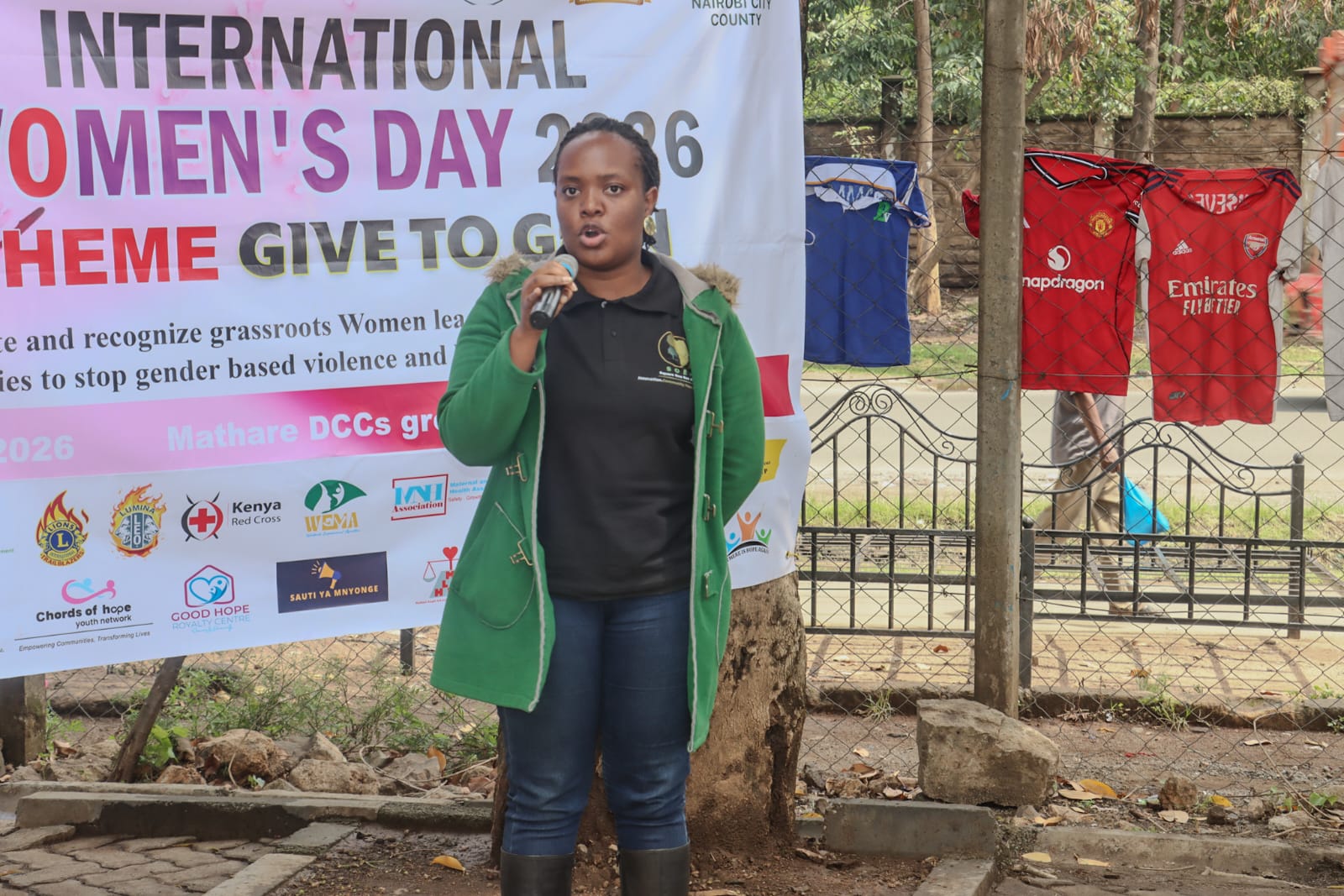 Community members at the IWD 2026 gathering in Mathare, Nairobi